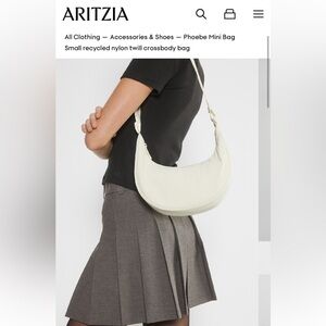 Never used Aritiza phoebe mini bag - Cream Shoulder Bag